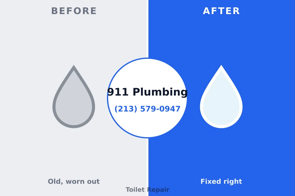 Before and after: plumbing repair Burlington, OH